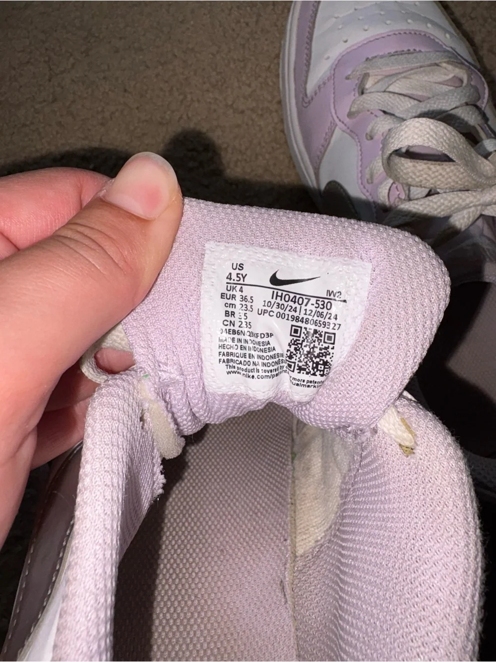 Nike Forces Low-Top in Lilac and White